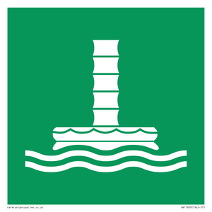 E055 safe condition marine evacuation chute